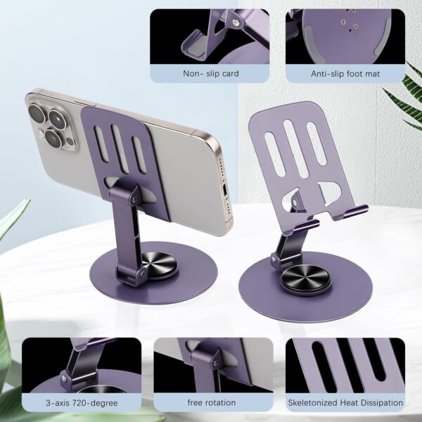 Support Téléphone Universel en Acier – Robuste, Pliable et Élégant