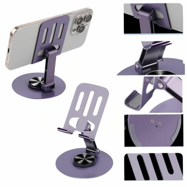 Support Téléphone Universel en Acier – Robuste, Pliable et Élégant