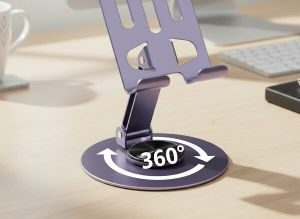 Support Téléphone Universel en Acier – Robuste, Pliable et Élégant