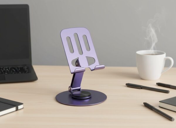 Support Téléphone Universel en Acier – Robuste, Pliable et Élégant