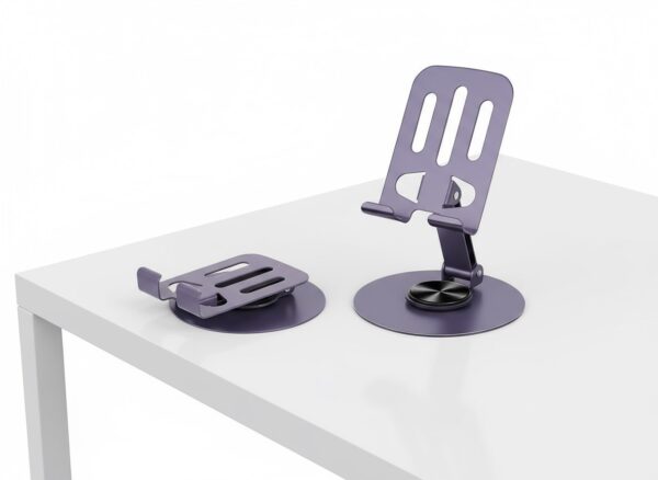Support Téléphone Universel en Acier – Robuste, Pliable et Élégant